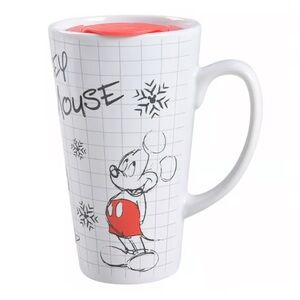 Disney Mickey Mouse Christmas Sketchbook Ceramic Tumbler - 16oz